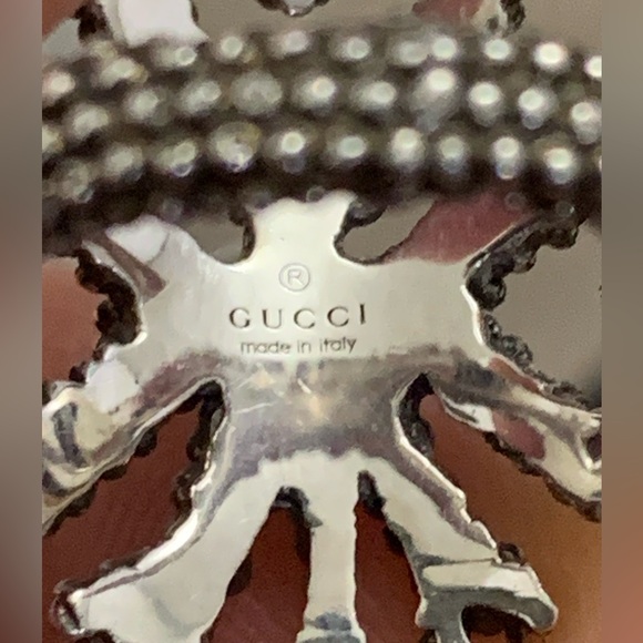 Gucci sterling silver Pearl heart ring Size 6 - Picture 11 of 14